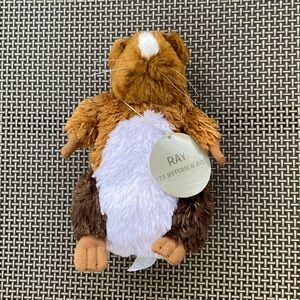 Vintage 2002 Blockbuster Mascot Hamster RAY Applause 7" plush NWT